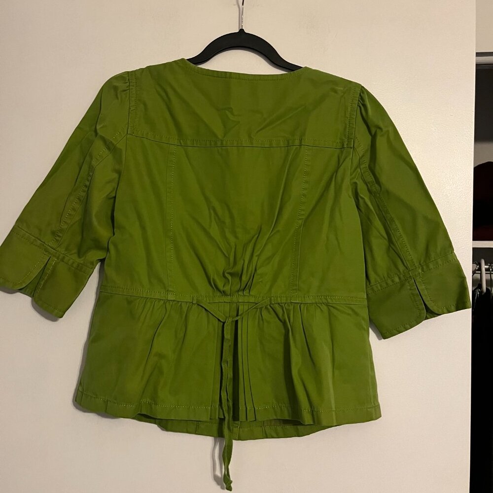 Ann Taylor Size S Apple Green Jacket - cute! - Picture 4 of 4